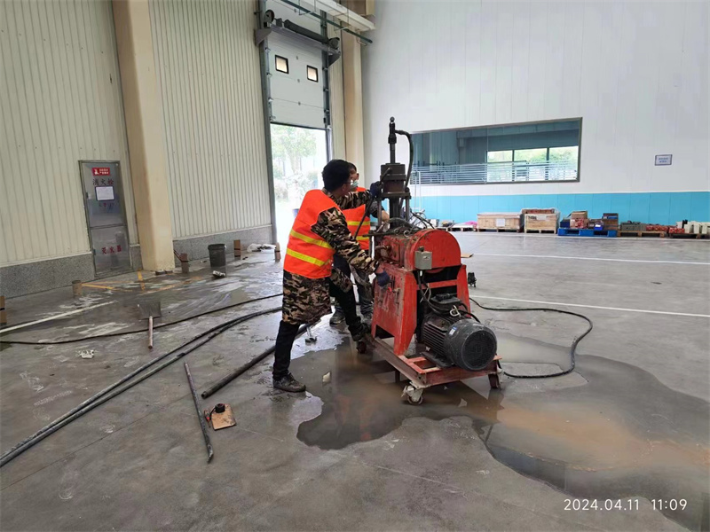 罗田厂房地面下沉塌陷注浆加固施工